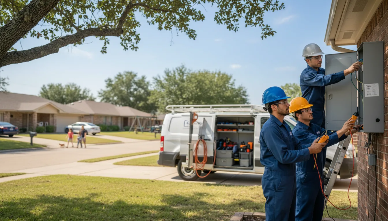 Certified electrician providing emergency electrical services in Brazoria, TX